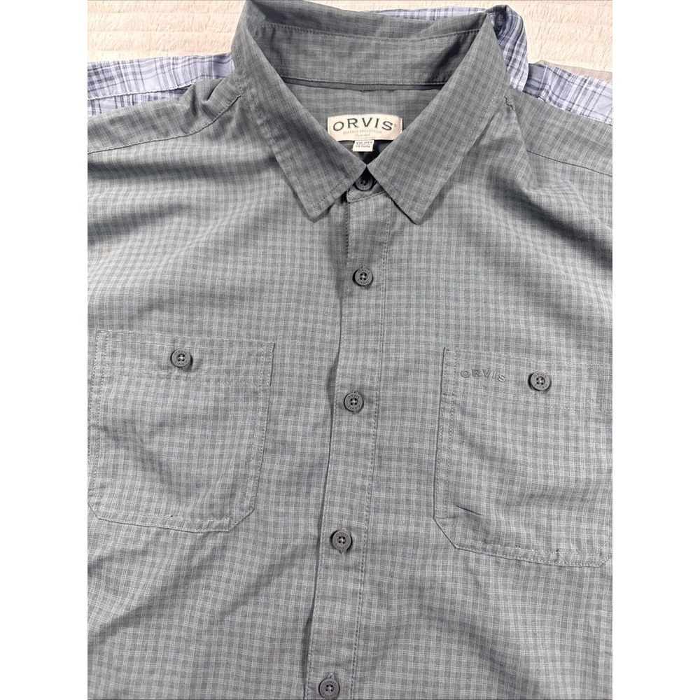 Orvis Men 2XL Lot Of 4 Short Sleeve Button Up Outdoor Camp Fishing Hike Classic - Picture 9 of 16
